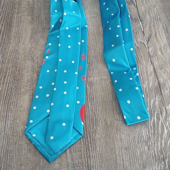 Christmas Necktie Christmas Party Fun Feliz Navidad Elf NEW - Picture 4 of 5